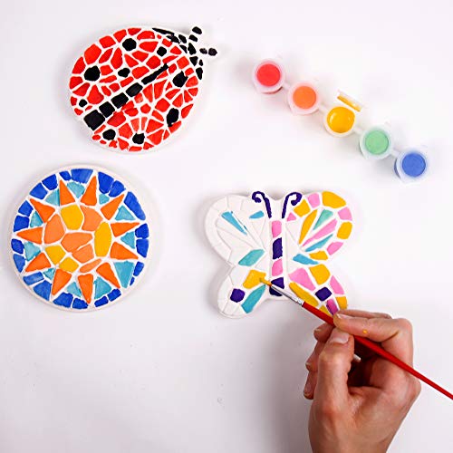 Image of Creative Roots Paint Your Own Butterfly, Ladybug & Sun Stepping Stone by Horizon Group USA, 1 box of 3 count