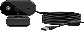 Webcam 1080p HP 320 - com Ajuste Automático de Luz, Conexão USB Plug and Play, Ângulo Largo de 66 Graus, Imagem Full HD com Microfone Integrado e Rotação 360 (53X26AA#ABL)