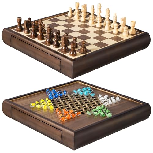 Set de Ajedrez Magnético y Damas Chinas 2 en 1 miniatura 1