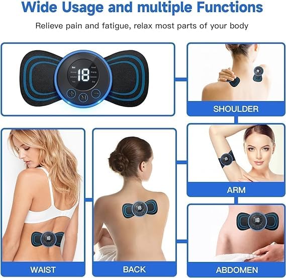 Foot Massager Pain Relief Wireless EMS Massager, Portable Folding Automatic with 8 Mode19 Intensity for Legs, Body, Hand Therapy (Foot and Body Massager) Foot Massager Pain Relief Wireless EMS Massager, Portable Folding Automatic with 8 Mode19 Intensity for Legs, Body, Hand Therapy (Foot and Body Massager)