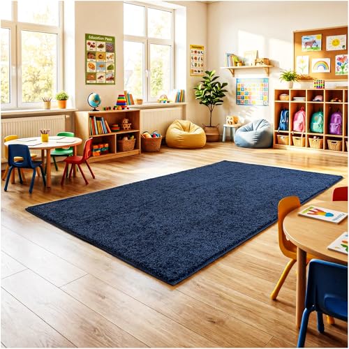 Tapete KOECKRITZ Kids 5'x7' Rectangular Azul Marino miniatura 1
