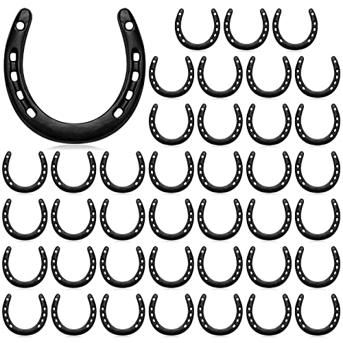 Shimeyao 40 Pcs Horseshoe Bulk Cast Iron