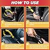 GADLANE Seat Belt Lock Steering Wheel Lock - Double Car Anti Theft Device - High Visibility Car Security Devices Suitable for Van & Caravan with 2 Keys (Yellow) #2