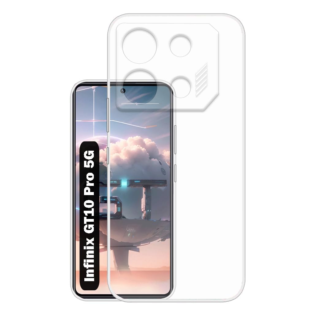 FLAZER TPU Transparent Mobile Soft & Flexible Shockproof Back Cover for Infinix GT 10 Pro- Clear (B0CM7HSXQZ) Amazon Price History, Amazon Price Tracker