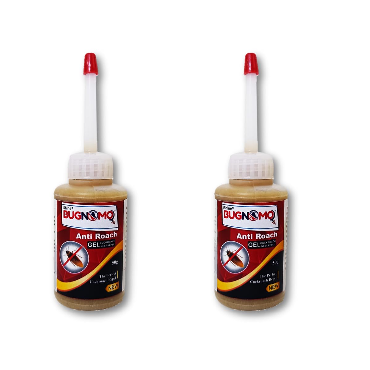 iShine Bugnomor Anti Roach Gel 50g Ultimate Cockroach Gel for Home Cockroach Killer Guaranteed Powerful Effect - Pest Control - Bottle, Brown (2) (B0C85SP97L) Amazon Price History, Amazon Price Tracker
