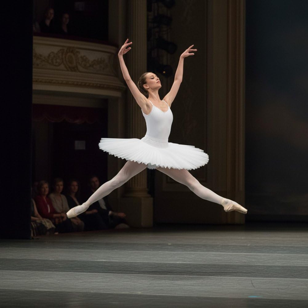 Falda Tutú De Ballet Profesional para Adultos, Disfraz Bailarina, Lago Cisnes