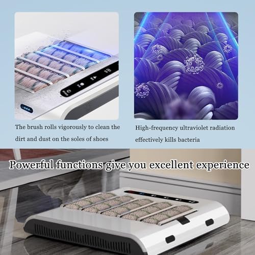 Automatic Electric Shoe Polisher & Induction Cleaner, 1000PA Waterless Sole Cleaner, Quick 5s Wipe, Perfect for Home & Office Shoe Care