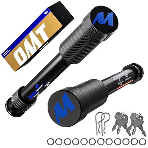 Image of Orion Motor Tech 2 Pack Locking Hitch Pin, Fits 2 inch Receiver with 5 /8 inch Diameter Hitch Pin Lock, Anti-Theft Steel Hitch Pin Lock with Key for Class III IV Hitches, Anti-Rattle Trailer Hitch Pin