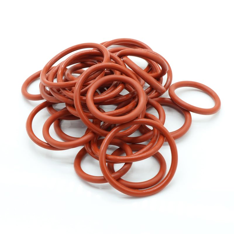 10 Stück VMQ O-Ring-Set – CS 3 Mm, Außen-Ø 10–100 Mm, Silikon, Lebensmittelecht, Weiß, Für Dichtungen