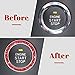 ToBeQueen Red Push Start Button Cover Ring, Interior Crystal Diamond Rhinestone Engine Start Ring Emblem Sticker, Glitter Car Accessories for Women