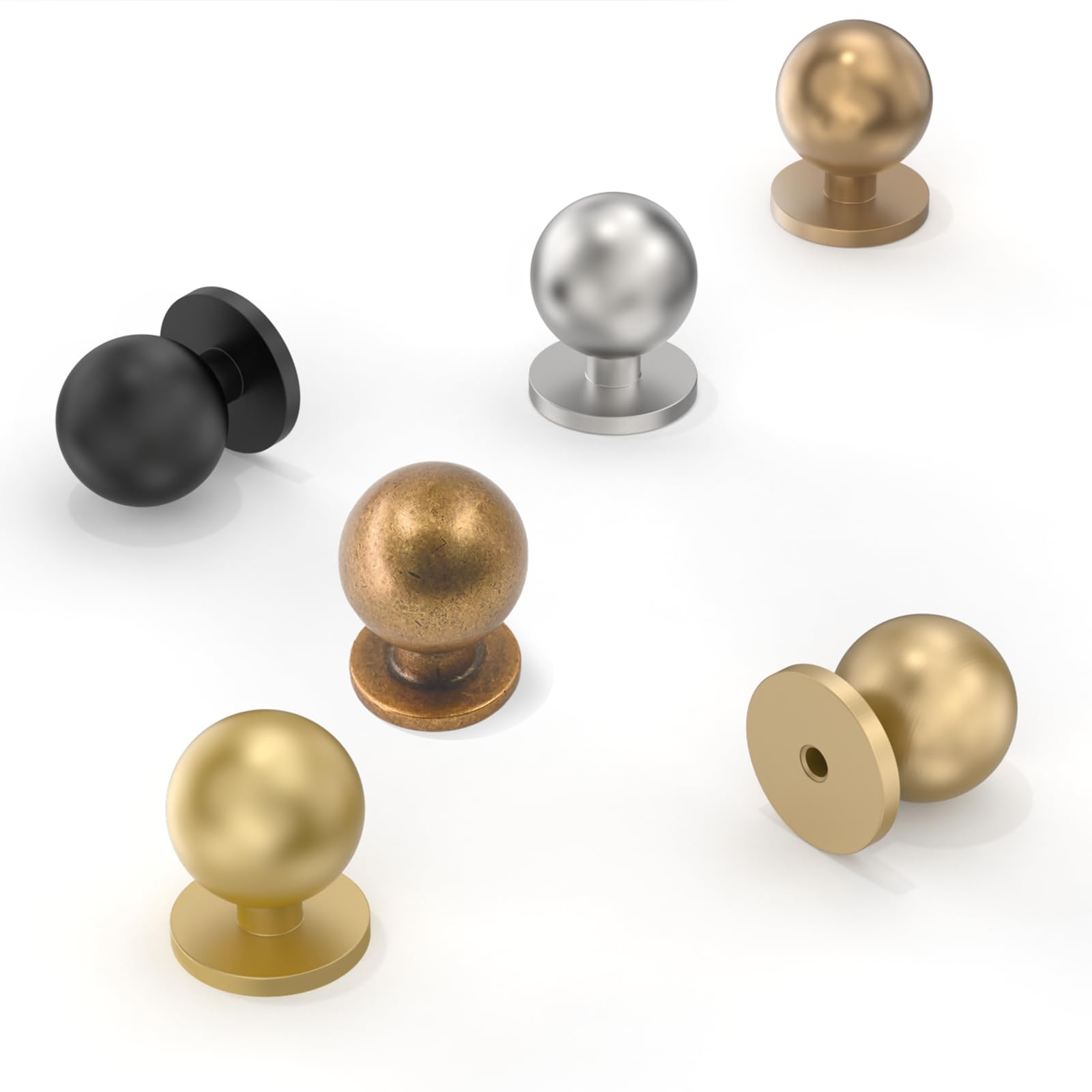 Champagne Bronze Cabinet Knobs - 10 Pack -6