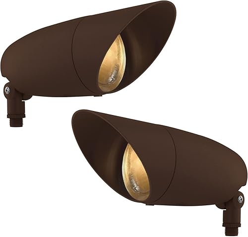 Vista 8 de DYSMIO Luces LED de voltaje con cable para exteriores para jardín y patio, luz de seguridad brillante no solar para paisajismo - negro - mediano