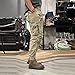 Pantalones De Trabajo para Hombre Cargo Pants for Men Slim Fit Mens Joggers with Pockets Drawstring Open Bottom Wrangler Tactical Big and Tall Pants Athletic Cargo Trousers Track Clothing Khaki M