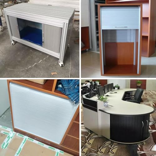 Image of Sliding Door, Foldable Replacement Panel for Storage Cabinet, Customizable ABS, Easy to Install with Assembly Hardware