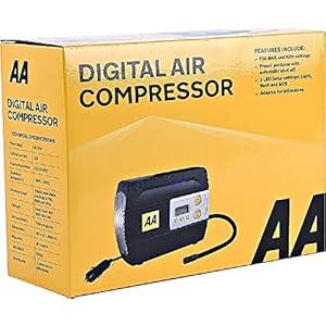 AA 12V Digital Tyre Inflator AA5502 – For Cars Other Vehicles Inflatables Bicycles – Shows PSI BAR KPA 0-120 PSI…