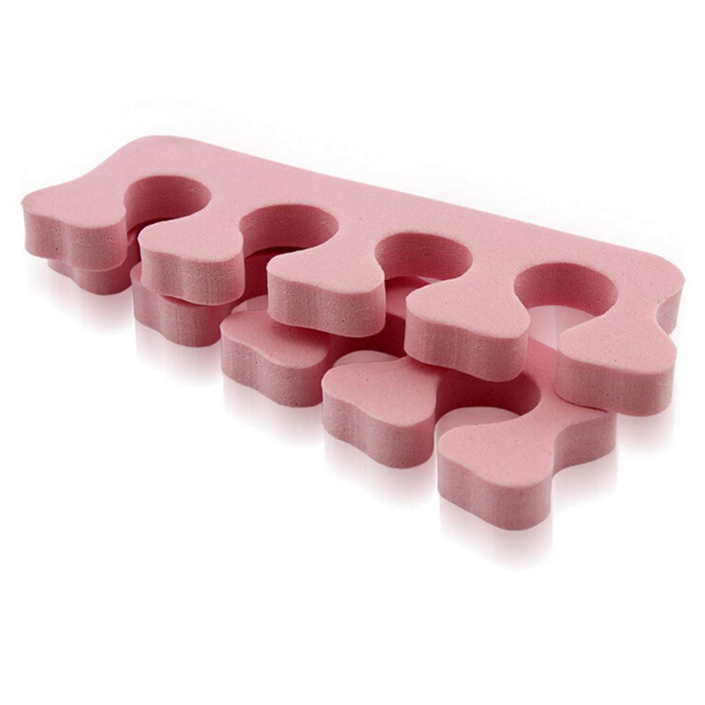 KALLORY 200pcs Toe Separators for Pedicure Manicure Random Color Nail Spreaders for Easy Nail Polish Application and Drying Essential Spa Tools for Women