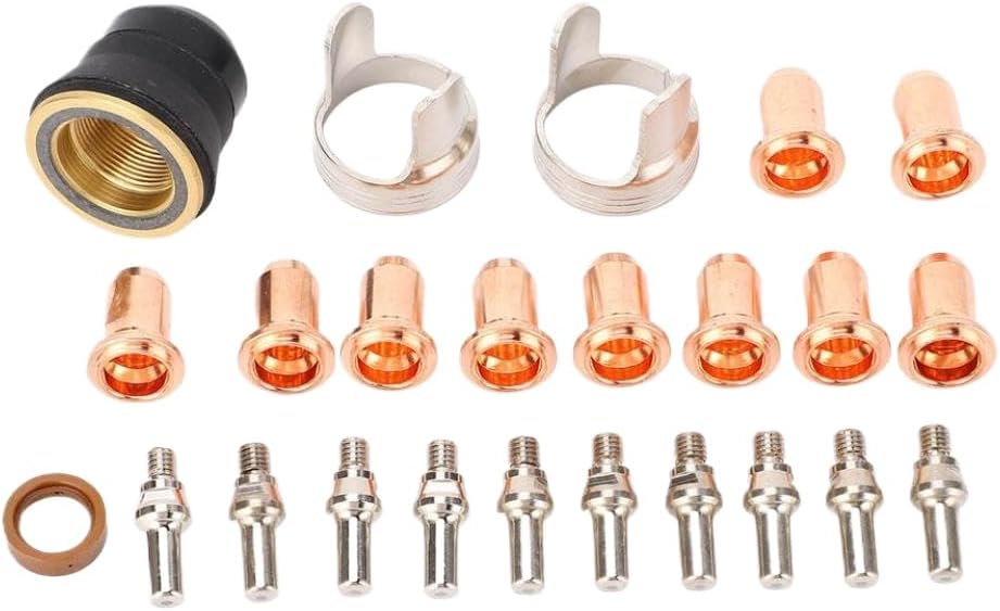Plasma Cutter Tip Electrode Nozzle Bracket Cover Kit Compatible With YESWELDER CUT 55DS Pro CUT 65DS