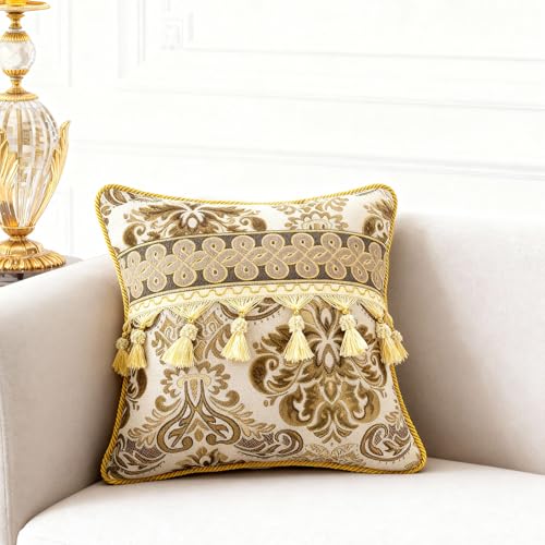 LELEFIDO European Luxury Square Throw Pillow,Removable Cover
