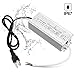 YGS-Tech 100W LED Power Supply, IP67 Waterproof Low Voltage Transformer, 110V AC to 12 Volt DC Output with 3-Prong Plug, 3.3 Feet Cable