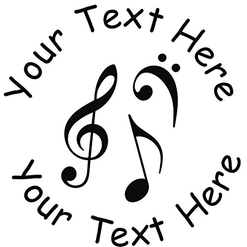 Music Notes Custom Motivational Reward Stamp