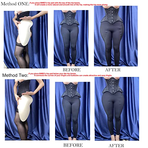 Image of BIMEI 2PS Sponge Hip Pads padded Women Butt Hip Up Padded Enhancer Thigh Pads Butt Lifter Crossdressing Padded Underwear