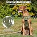 VavoPaw Taktisch Hundegeschirr, Einfach Kontrolle & Anti Zug Hundegeschirr mit Molle Panel und Reflektierend Streifen, Taktisch Weste für Hunde Training, Wandern, Jagd, Outdoor, Armeegrün, L