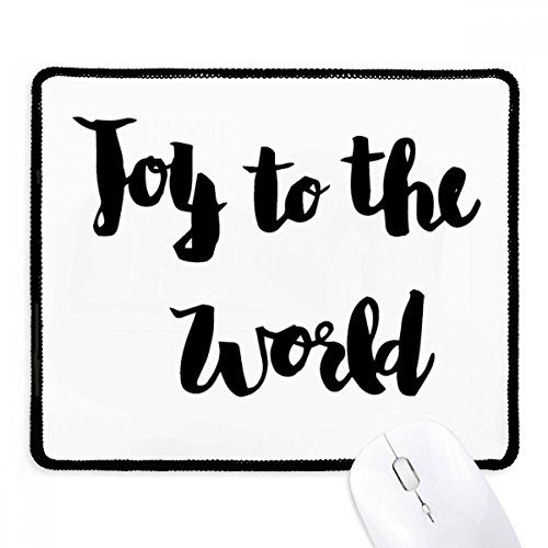 Mousepad de lona negra Joy To The Slip para mejorar la comodidad en tu zona de juego