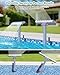 Pool Fountain for Above and Inground Pools, 2-in-1 Adjustable Wide Width Waterfall Pool Sprinkler Fountain for Cooling 10-20 Degrees,Outdoor Swimming Pool Accessories for Relaxation & Cooling(Blue)