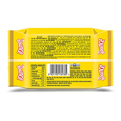 Image of Sunfeast Bounce Cream Pineapple Zing, 82 g