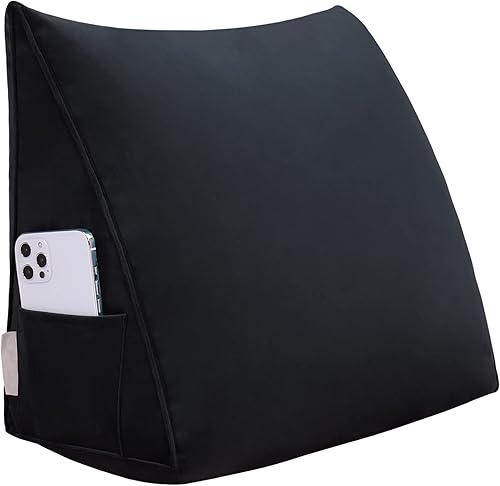 Miniatura 1 de Cabecera tapizada suave triangular con relleno de algodón pp. Cojín de soporte de posicionamiento para el descanso de la espalda en la cama en forma