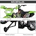 HOMCOM Moto Electrica Infantil Bateria 6V Recargable Niños 3 Años Cargador y...