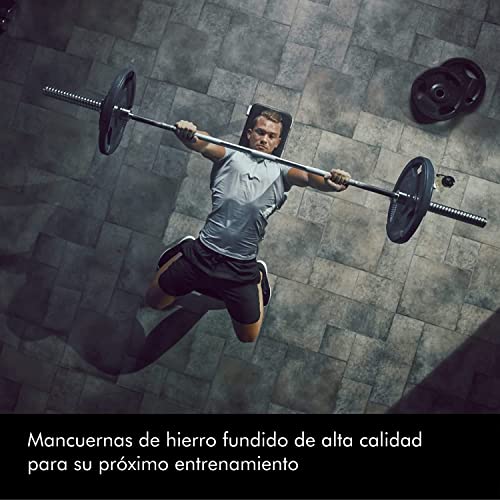 POWRX Discos olímpicos 30 kg/50 kg - Set a Elegir: 2x10kg + 2x5kg | 4x5kg + 4x2,5kg | 2x10kg + 4x5kg + 4x2,5kg - Diámetro Agujero Ø 50 mm - Imagen 3