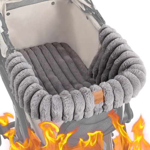 Coussin de poussette pour chien et chat tapis peluche chaud lavable - 8
