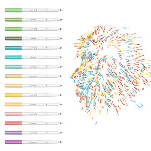 Image of CRAFT WORLD 0.4 Tip Fine Point Pens for Cricut Maker 3 /Maker /Explore 3 /Air 2, Ultimate Fine Point Pens Set of 30 Pack Assorted Tools Accessories Writing Drawing Pen Compatible with Machine