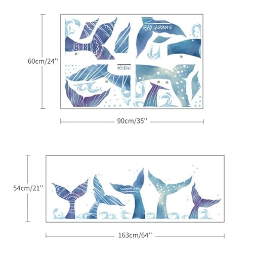 Sengter 3D Ocean Animal Wall Decal Underwater World Vivid Turtle Fish Seaweed Removable Floor Stickers For Nursery Bathroom Bedroom Mural Sengter (Weiba) #TOP1