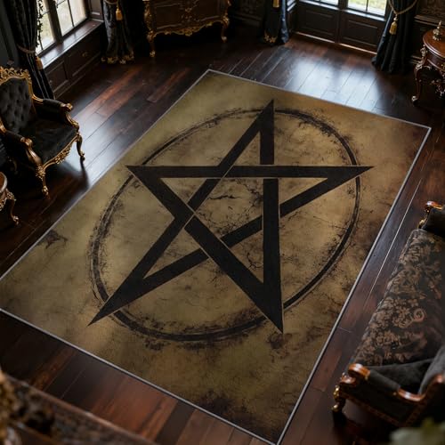 Tapete Pentagram 4x5 para Sala y Dormitorio