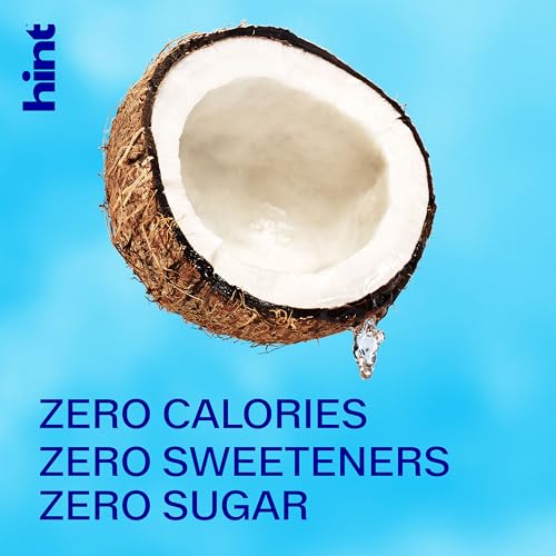 Image of Hint Fruit-Infused Bottled Water, Coconut - Sugar Free Flavored Water with Zero Calories, Naturally Flavored, and No Artificial Sweeteners - 16 Fl Oz (Pack of 12)