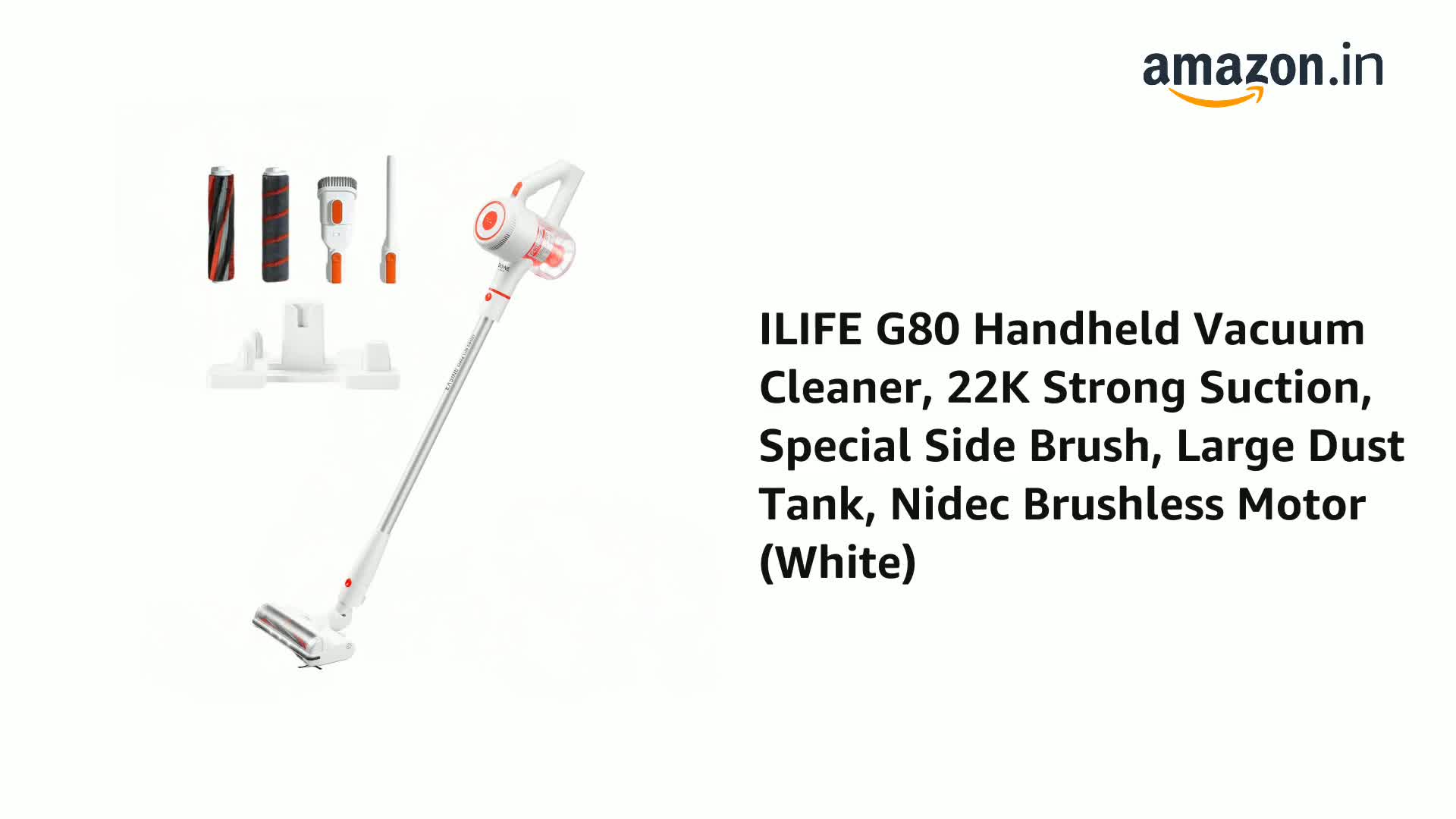 ILIFE G80 Handheld Vacuum Cleaner, 22000PA Strong Suction, Special