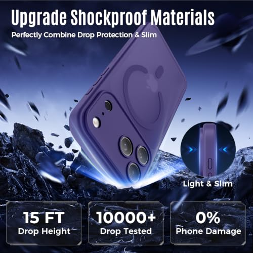 Image of Symcele Designed for iPhone 17 Pro Max Case,Deep Purple