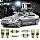 23 Pieces F10 F11 LED Interior Lights Kit for BMW 5 Series F10 F11 Sedan Wagon 2010 2011 2012 2013 2014 2015 2016 6000K White Interior LED Bulbs + Cargo Trunk Light, License Plate Light, Install Tool