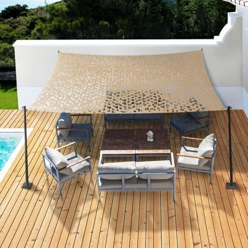 Filet de camouflage anti-UV pour supprimer la chaleur sous une pergola de terrasse
