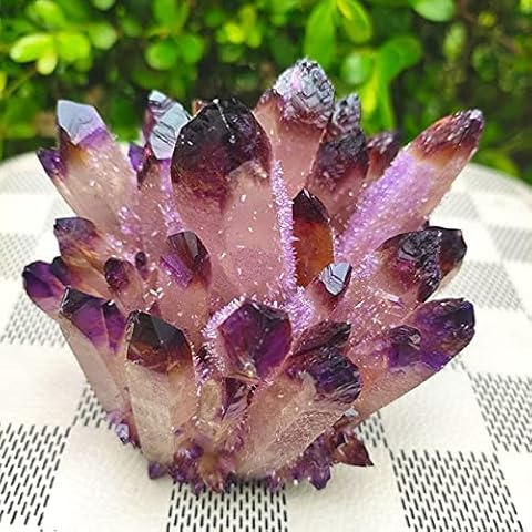 RALDMOV Natural Amethyst Crystal Cluster Healing Crystals Specimen Home Decoration Gifts (Purple,300g) Cover