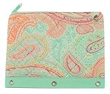 Carolina Pad Studio C Quilted Storage Pouch for Binders ~ Paisley Please (10' x 7.5'; Ringlets for Use in Binders; 1 Zipper Pocket)