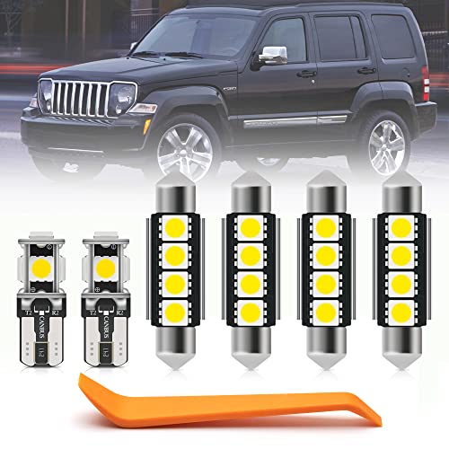 Kit 7 luces LED blancas interiores para Jeep Liberty 2008-2012