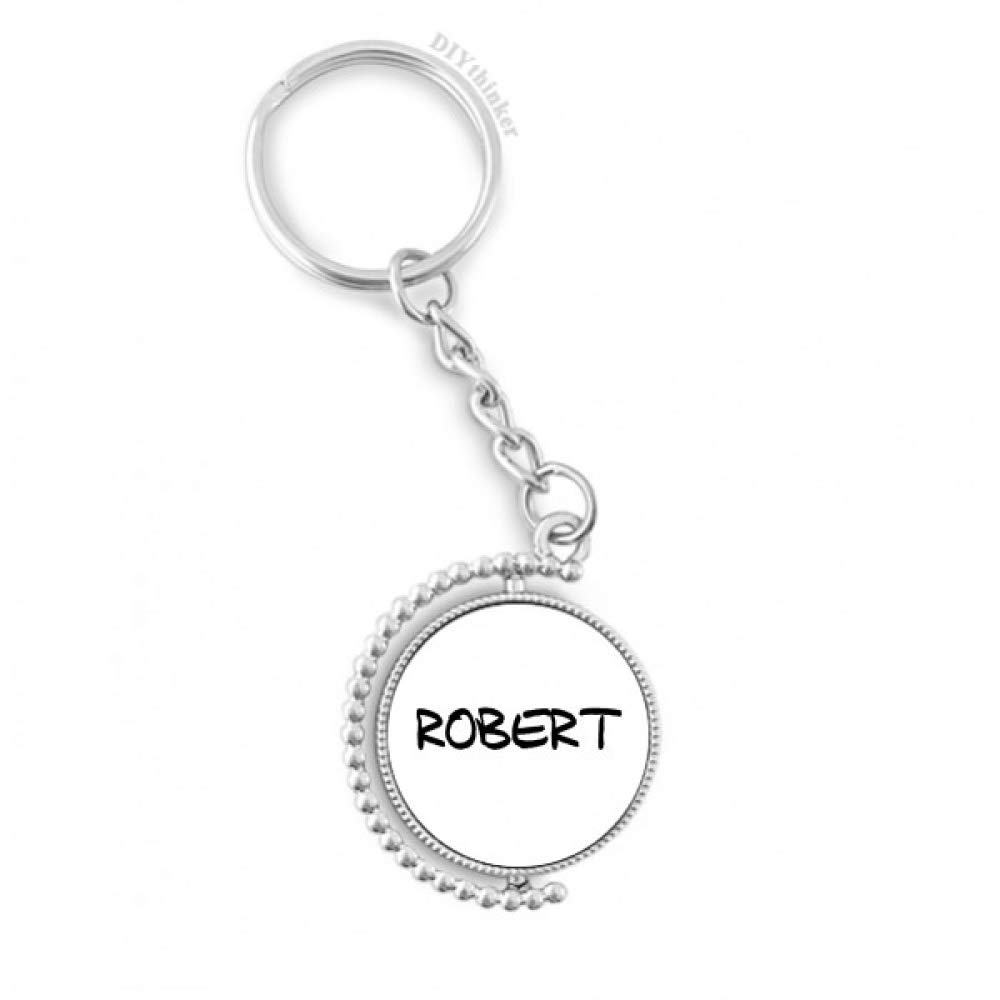 Titular de la clave personalizado Robert con tipografía inglesa para regalar 4