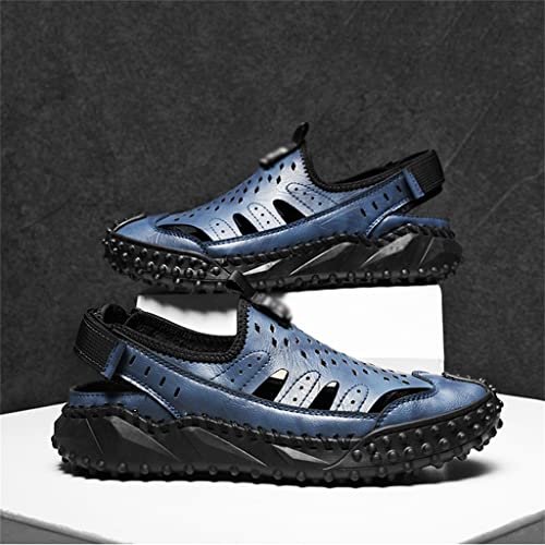 Outdoor Leather Men Casual BeachClimbing Beach Shoes Outdoor Sneakers Breathable Slip-on Fishing Sandals4