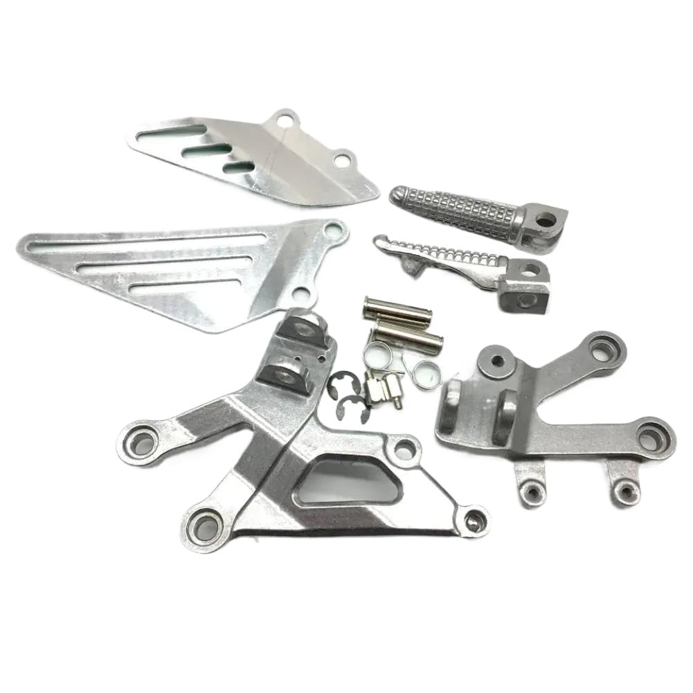 Pedane Anteriori con Staffia per ZX12R 2002 2003 2004 2005 Compatibili con ZX12R 2002 2003 2004 2005 Argento