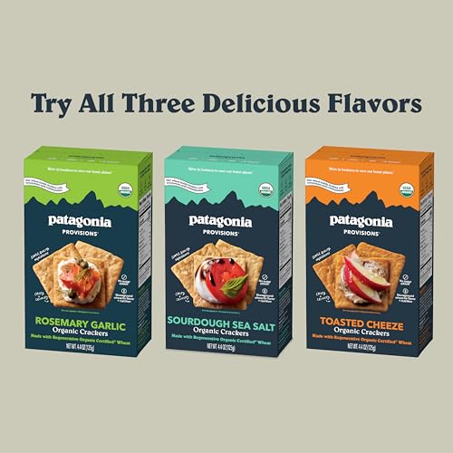 Patagonia Provisions Gourmet Crackers & Seafood Starter Pack | (1) Sourdough Sea Salt Crackers, (1) Roasted Garlic Anchovies, (1) Spicy Mussels - image 8