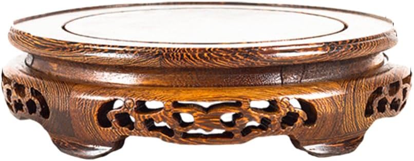 GOLDY&WENDY Chinese Carving Base Handmade Rosewood Solid Wood Whole Wooden Fishbowl Trophy Bonsai Display Stand
