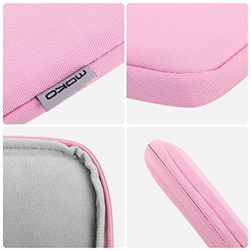 Image of MoKo 9-11 Inch Tablet Sleeve Bag Padded Protetive Carrying Case | Fits New 11inch iPad Air M4, iPad A16 2025, iPad Pro 11 M4, Air 5 /4 /3, iPad 10 /9 /8th Gen, Tab S8 /S9 11 inch, Pink